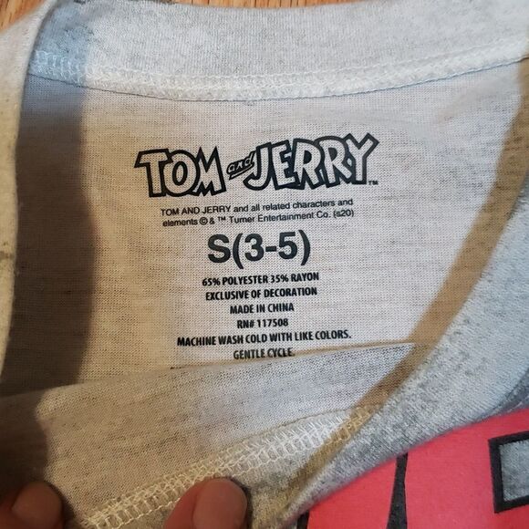 Tom and Jerry T-shirt, tie dye grey - Picture 3 of 6